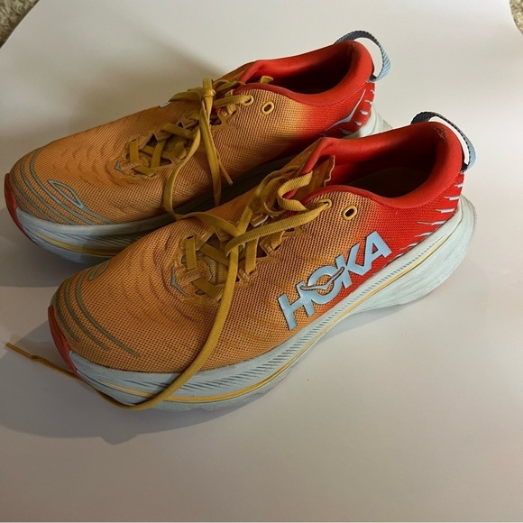 Hoka bondi X fiesta amber yellow main image 4